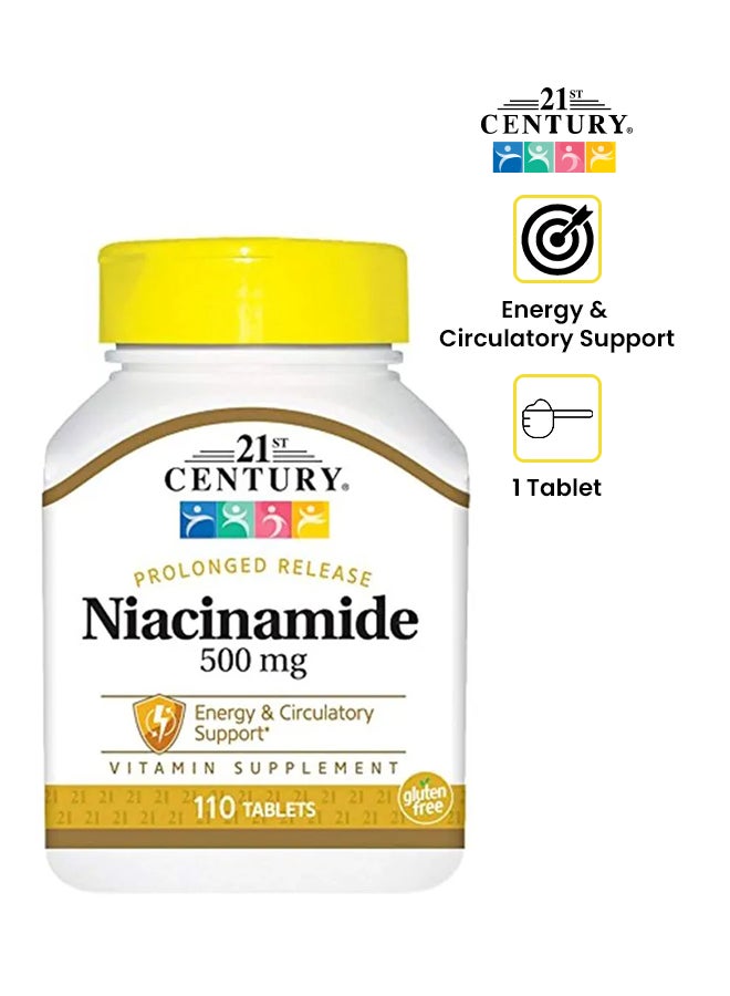 القرن الحادي والعشرون مكمل فيتامين نِياسيناميد - 110 أقراص - Image 1